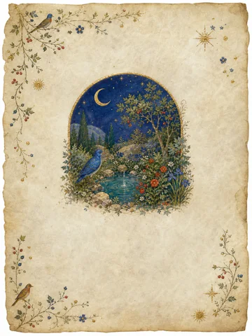 金箔羊皮卷插画风